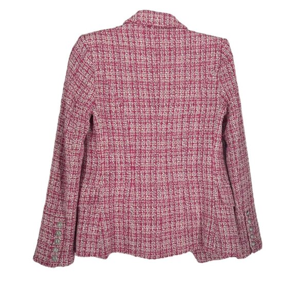 NWT L'Agence Kenzie Double Breasted Tweed Blazer Jacket - Picture 3 of 9